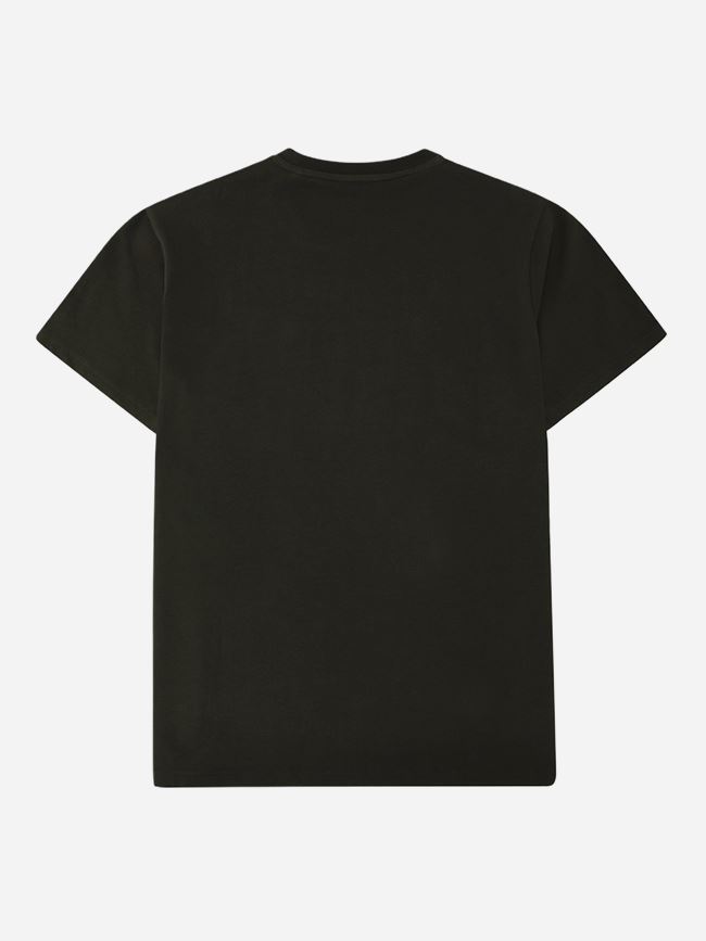 Knowledge Cotton Regenerative Organic Cotton Chest Embroidery T-Shirt GOTS herr