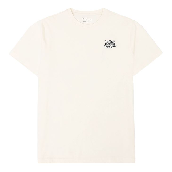 Knowledge Cotton Regenerative Organic Cotton Chest Embroidery T-Shirt GOTS