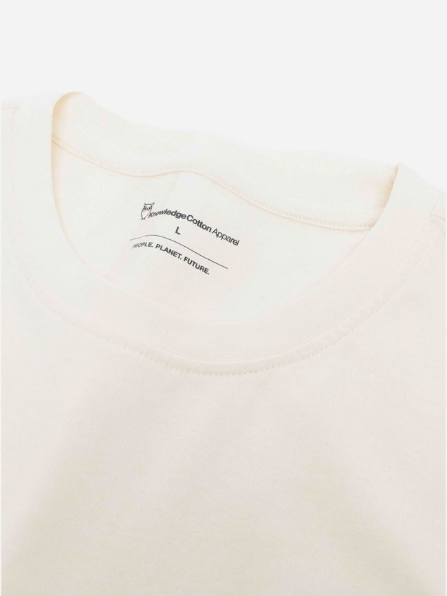 Knowledge Cotton Regenerative Organic Cotton Chest Embroidery T-Shirt GOTS