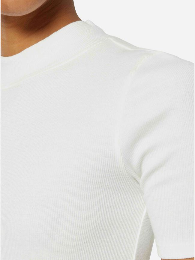 Knowledge Cotton Rib high neck short sleeve - GOTS/Vegan