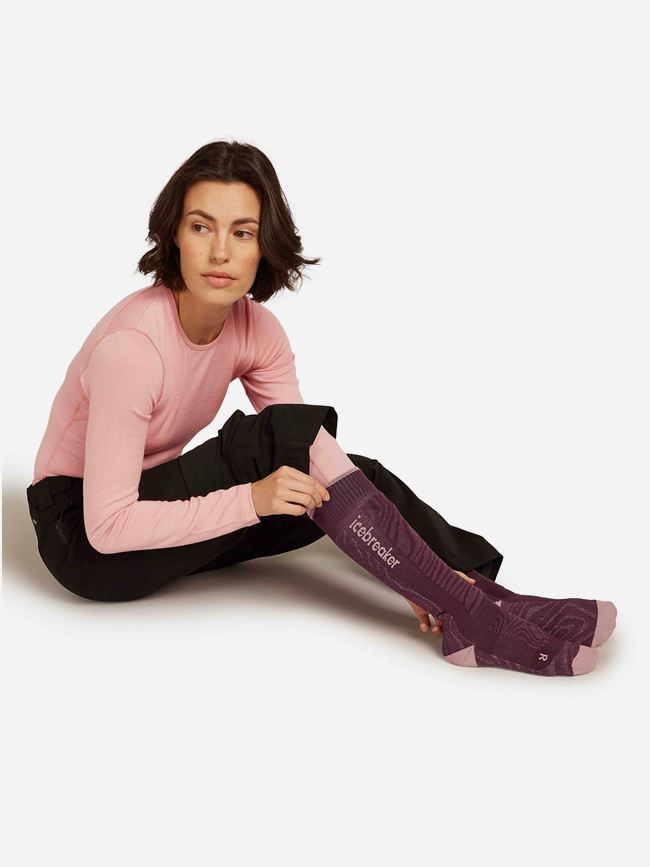 Icebreaker Merino Ski+ Medium OTC Mountain Contour dam