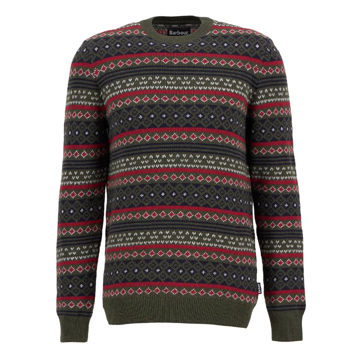 Barbour Easdale Fair Isle Crew Neck Sweater