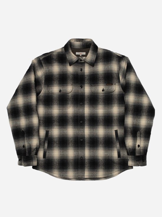 Nudie Jeans Glenn Padded Shadow Check Shirt herr
