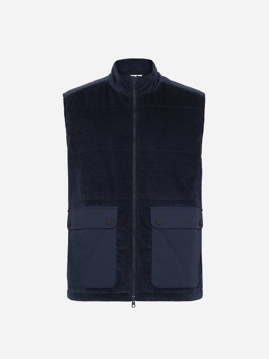 Knowledge Cotton Organic Cotton Corduroy Vest GOTS herr
