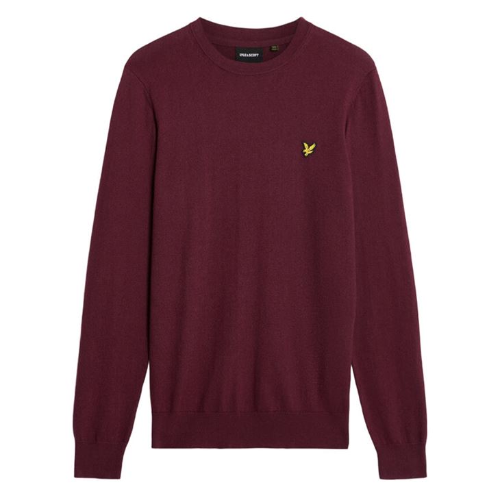 Lyle & Scott Cotton Merino Crew Neck Jumper Herr