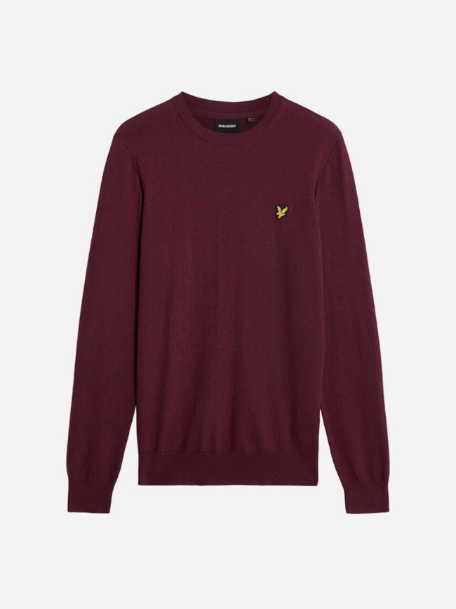 Lyle & Scott Cotton Merino Crew Neck Jumper Herr