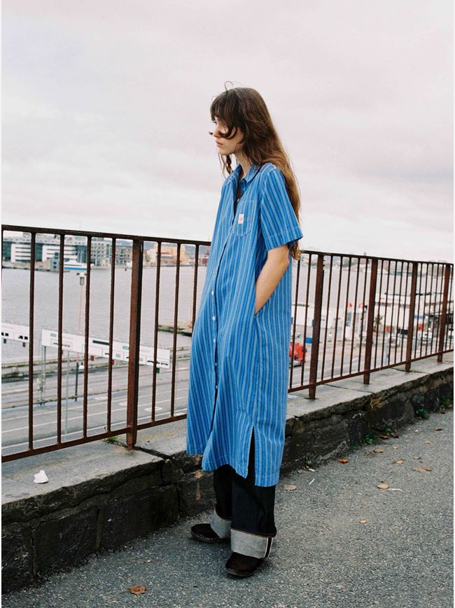 Nudie Jeans Danielle Dress Striped Dam
