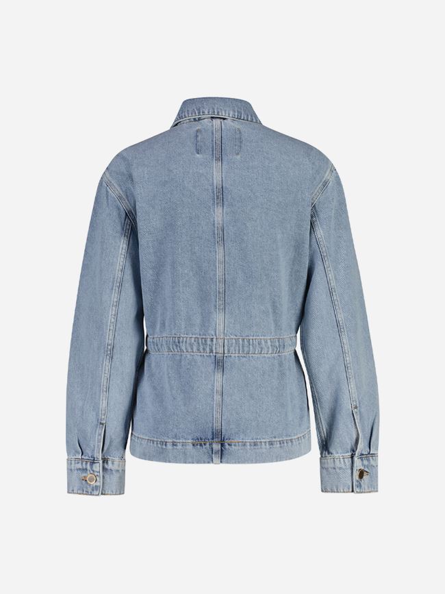 GANT DENIM JACKET WITH TIE DETAIL DAM