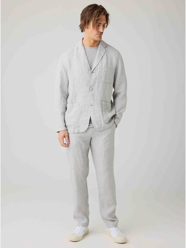 Knowledge Cotton Linen blazer herr