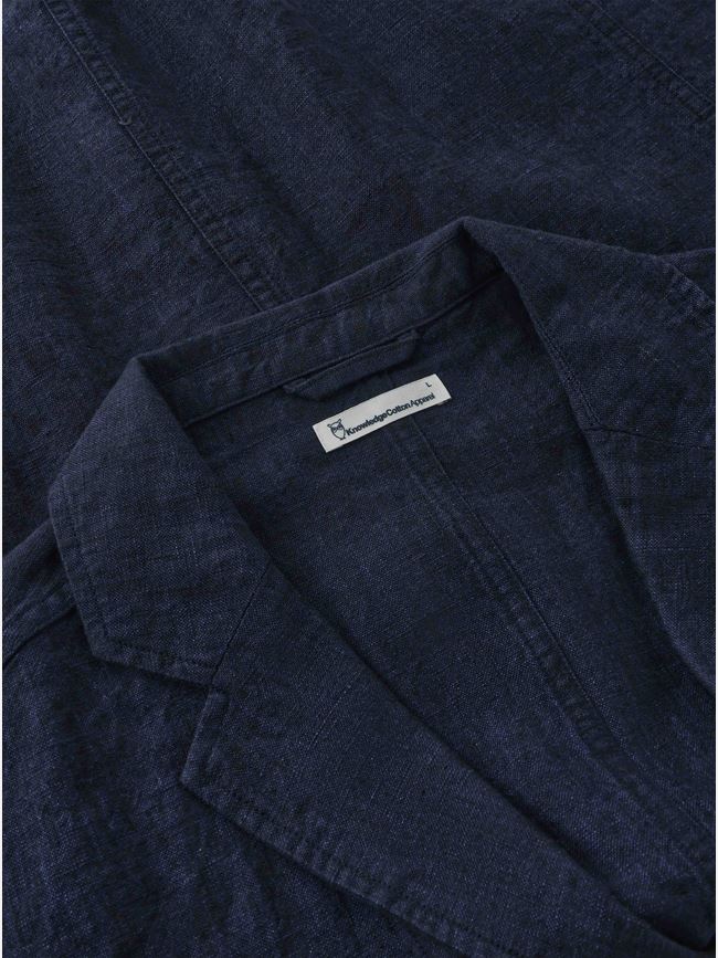 Knowledge Cotton Linen blazer herr