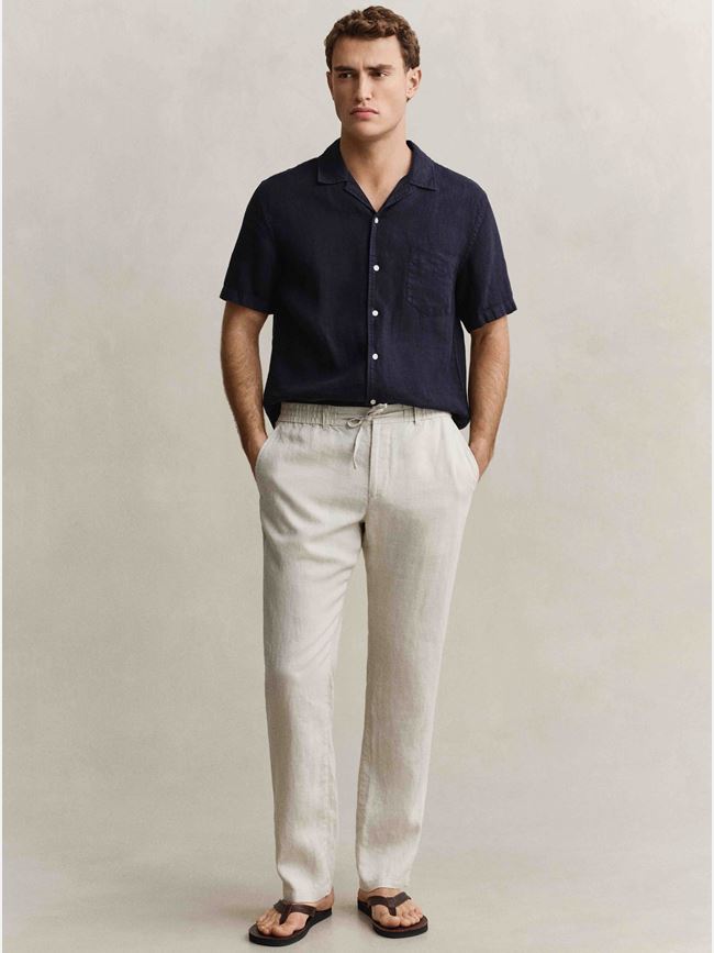 GANT REGULAR LINEN DS PANTS HERR