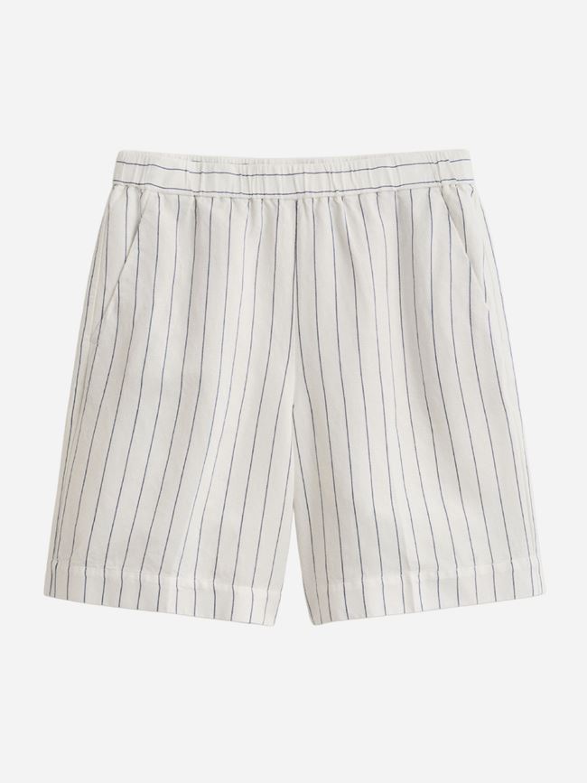 GANT STRIPED LINEN BLEND PULL ON SHORTS DAM