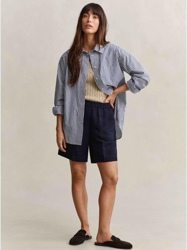 GANT LINEN BLEND PULL ON SHORTS DAM