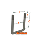 U-BYGEL M8 A-32 B-36 C-55 D-39 (mm)