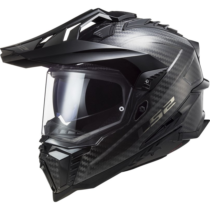 HJÄLM LS2 MX701 EXPLORER CARBON Svart