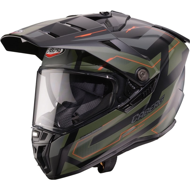 HJÄLM CABERG TANAMI Ranger Mattsvart/Grön/Orange