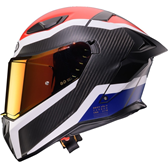 HJÄLM CABERG DRIFT EVO II CARBON Cbr Röd/Vit/Blå
