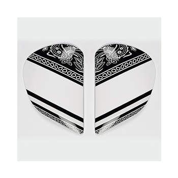 SAJ-SIDOPLATTOR RIBBON VIT