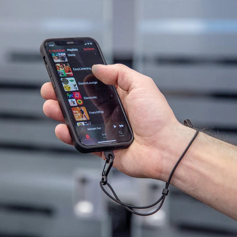 Sp connect phone case lanyard svart vartex