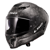 HJÄLM LS2 FF807 DRAGON CARBON Forged Svart