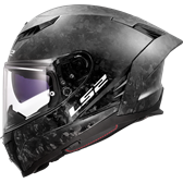 HJÄLM LS2 FF807 DRAGON CARBON Forged Svart
