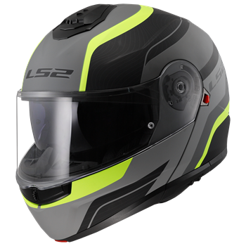 HJÄLM LS2 FF908 STROBE II Monza Matt Svart/Gul