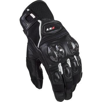 HANDSKE LS2 SPARK 2 HERR Svart/Vit