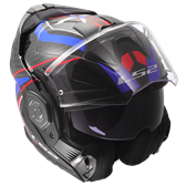 HJÄLM LS2 FF901 ADVANT X CARBON Future Vit/Blå