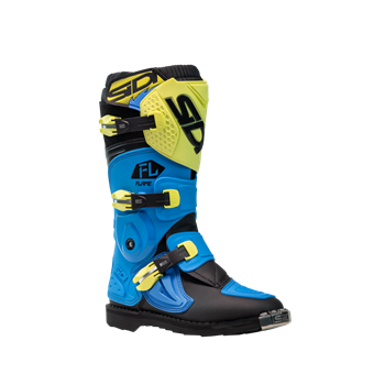 STÖVEL SIDI FLAME Ljusblå/Lime/Svart