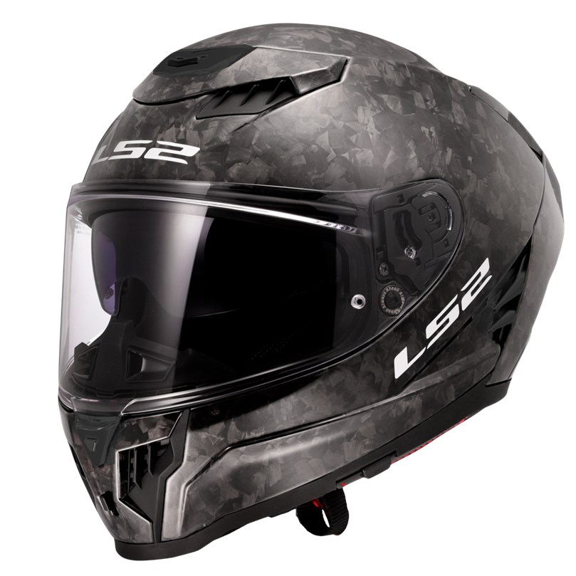 HJÄLM LS2 FF807 DRAGON CARBON Forged Svart
