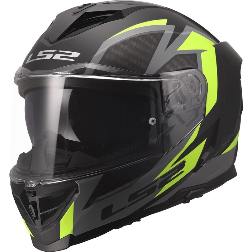 HJÄLM LS2 FF818 STORM III Dynamo Svart/Gul