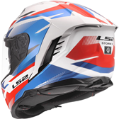 HJÄLM LS2 FF818 STORM III Komai Vit/Blå/Röd
