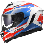 HJÄLM LS2 FF818 STORM III Komai Vit/Blå/Röd