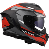 HJÄLM LS2 FF818 STORM III Komai Svart/Röd