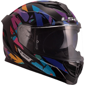 HJÄLM LS2 FF818 STORM III Kaos Svart/Lila/Blå