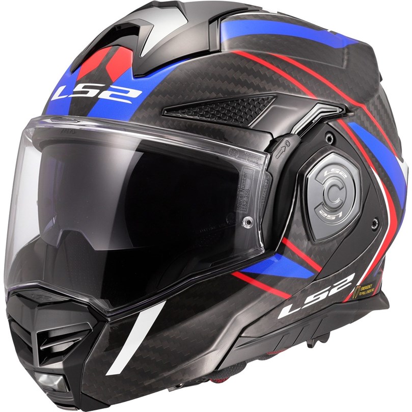 HJÄLM LS2 FF901 ADVANT X CARBON Future Vit/Blå
