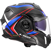 HJÄLM LS2 FF901 ADVANT X CARBON Future Vit/Blå