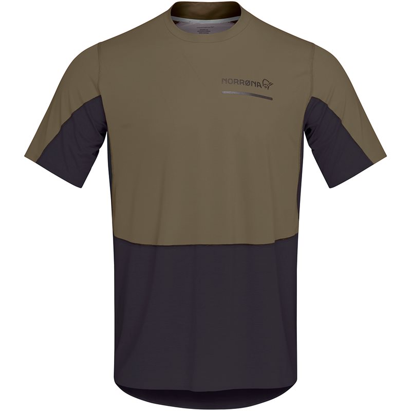 Norr&oslash;na Senja Equaliser Lightweight T-Shirt M's Olive Night - S