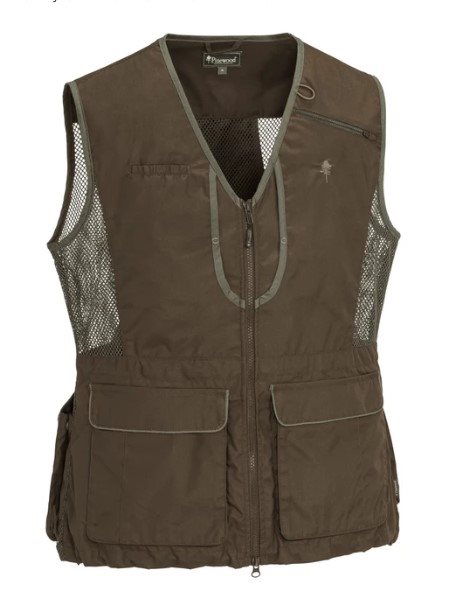 Pinewood Dog Sports 2.0 Vest W Suede Brown/Dark Olive - S