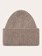 KnowledgeCotton Apparel Wool badge beanie Kelp Melange