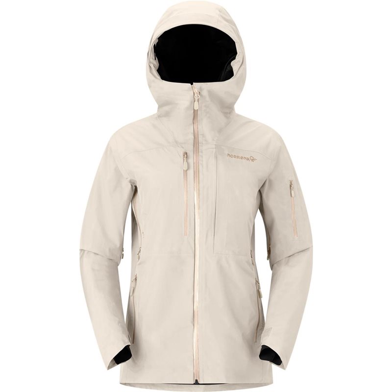 Norr&oslash;na lofoten Gore-Tex Insulated Jacket W'S Oatmeal - XS