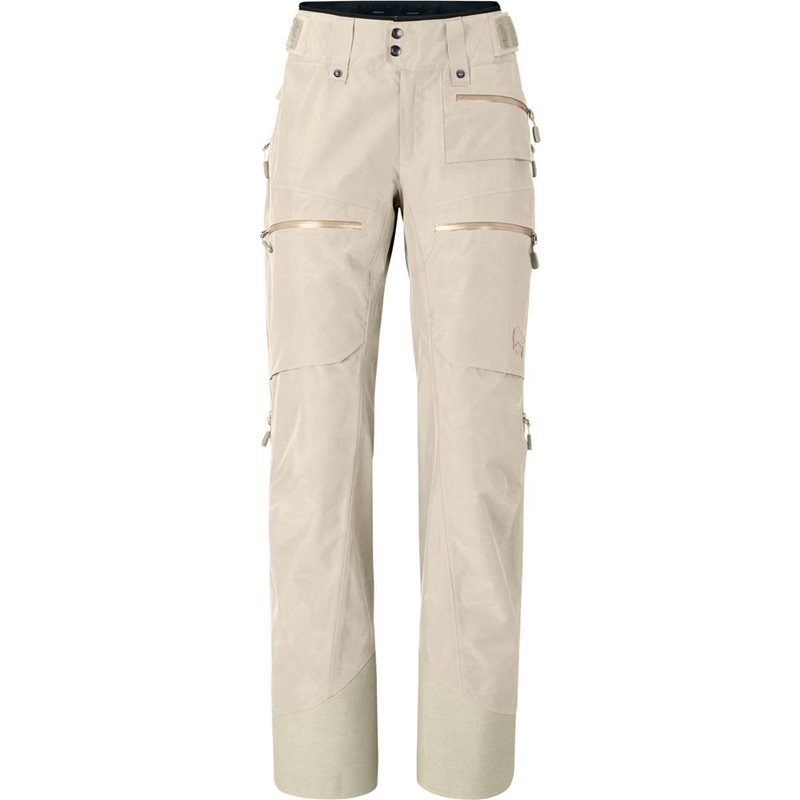 Norr&oslash;na lofoten Gore-Tex Insulated Pants W'S Oatmeal - XS