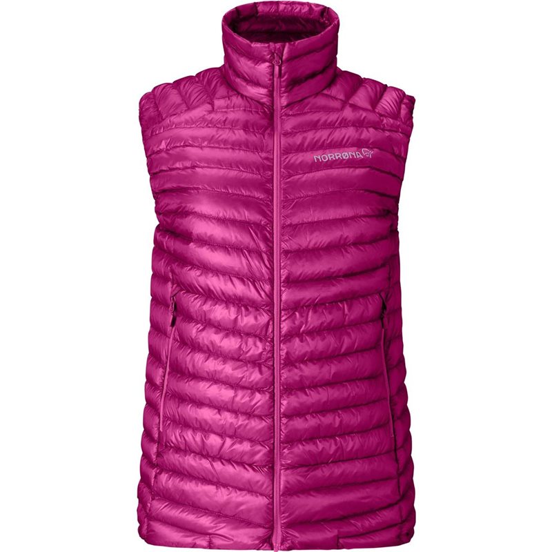 Norr&oslash;na Trollveggen Superlight Down800 Vest W'S Festival Fuchsia - XS