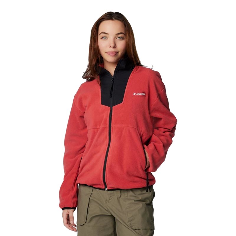 Columbia Sequoia Grove Full Zip Fleece Daredevil, Black - S