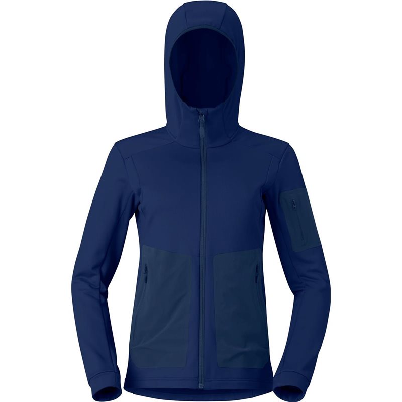 Norr&oslash;na Falketind Warm2 Stretch Hood W'S Indigo Night - S