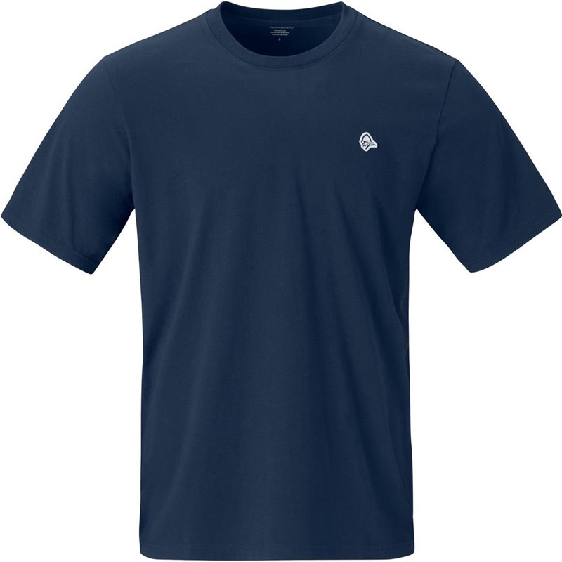 Norr&oslash;na /29 Cotton Viking Patch T-Shirt M's Indigo Night - S