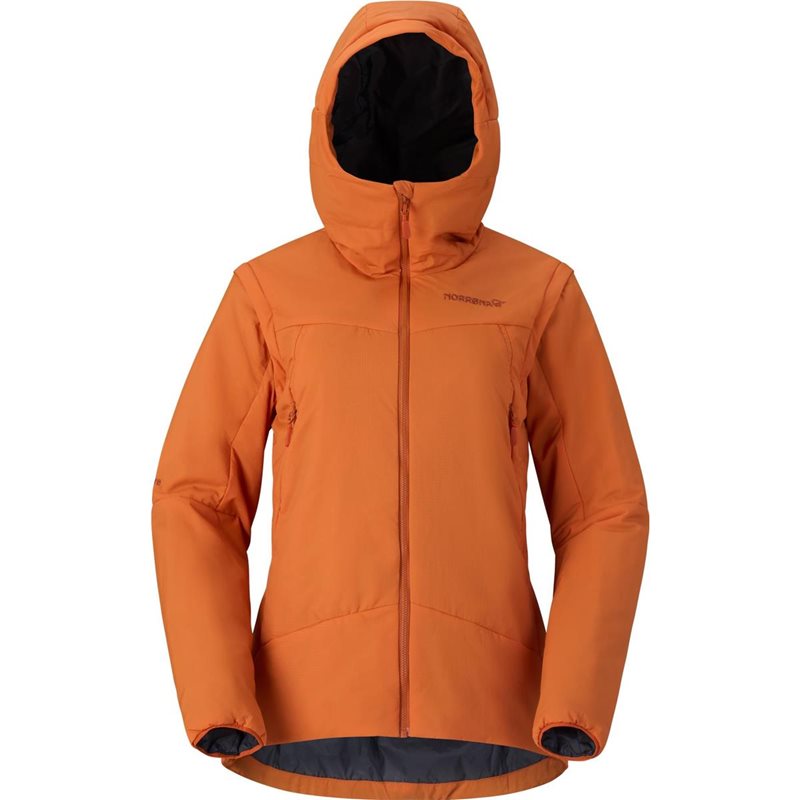 Norr&oslash;na M&oslash;re Thermo60 Aero100 Jacket W'S Gold Flame - XS