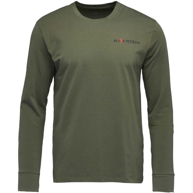 Black Diamond M Heritage Wordmark Ls Tee Tundra