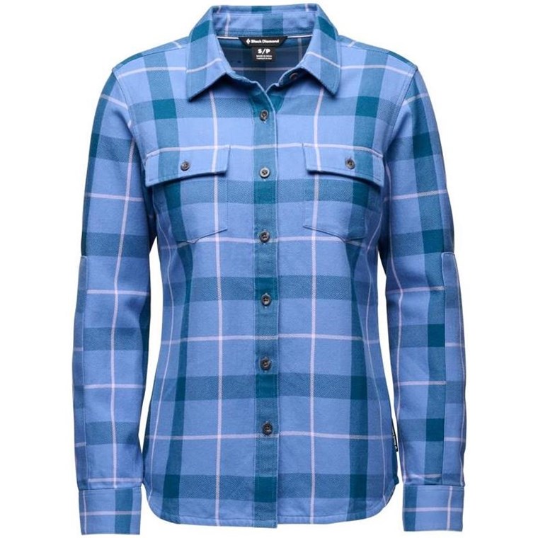 Black Diamond W Project Twill LS Shirt Indigo/Soft Lilac