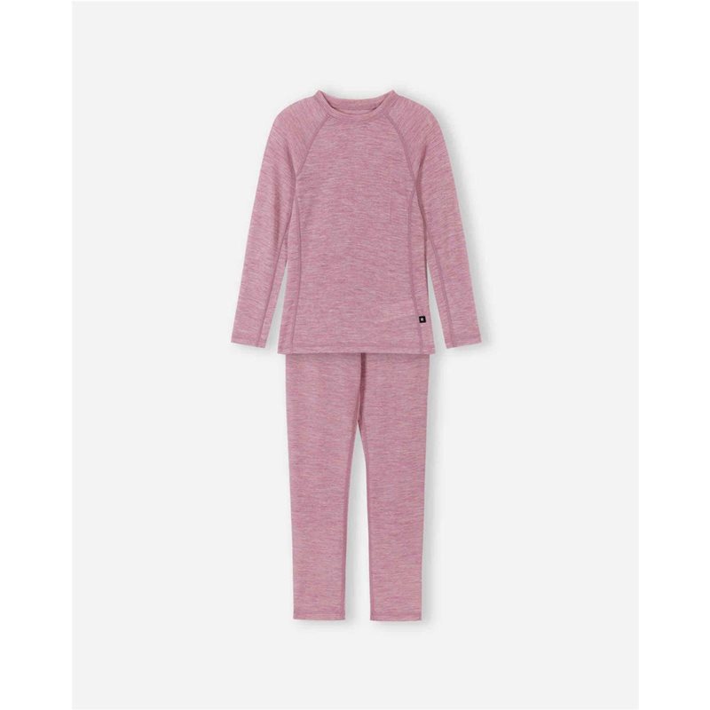 Reima Wool base layer set, Kinsei Grey Pink - 100